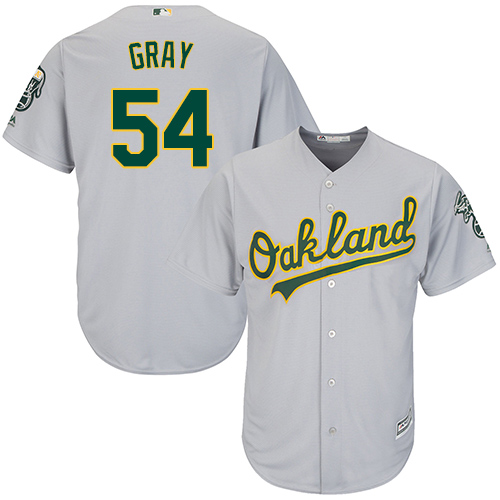 Athletics #54 Sonny Gray Grey Cool Base Stitched Youth MLB Jersey - Click Image to Close